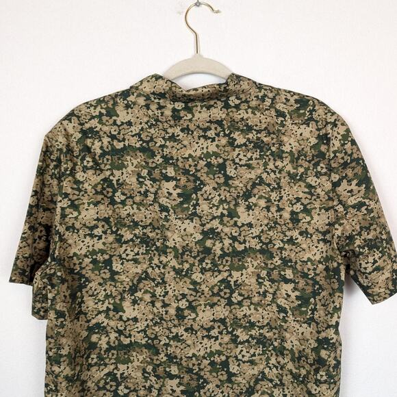 NWT A.P.C. Men's Lloyd Khaki Short Sleeve Casual Button Down Shirt Size S - Picture 5 of 10